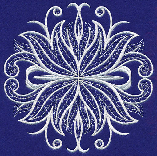 Beauty and Grace Flourish (Whitework) - Image 2