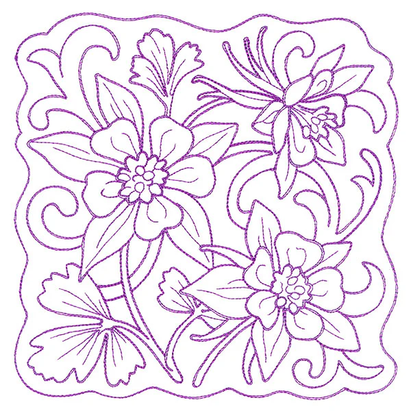 Beauty in a Stitch - Columbine - Image 2