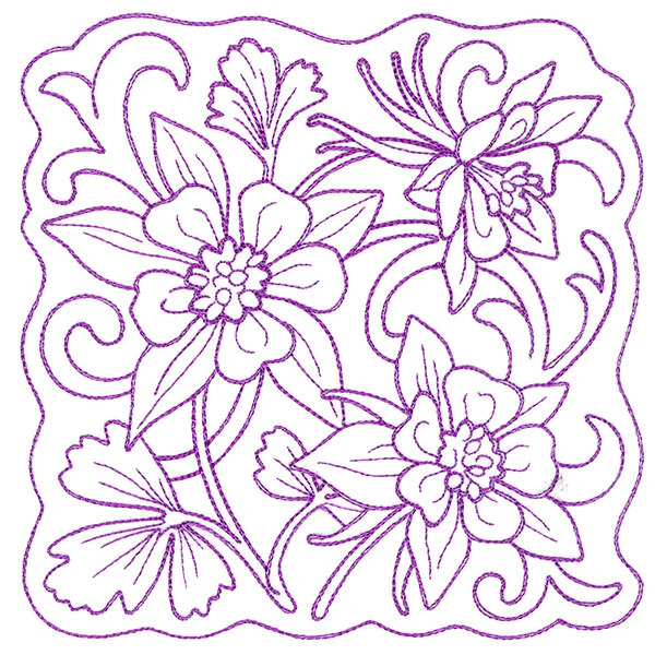 Beauty in a Stitch - Columbine - Image 3