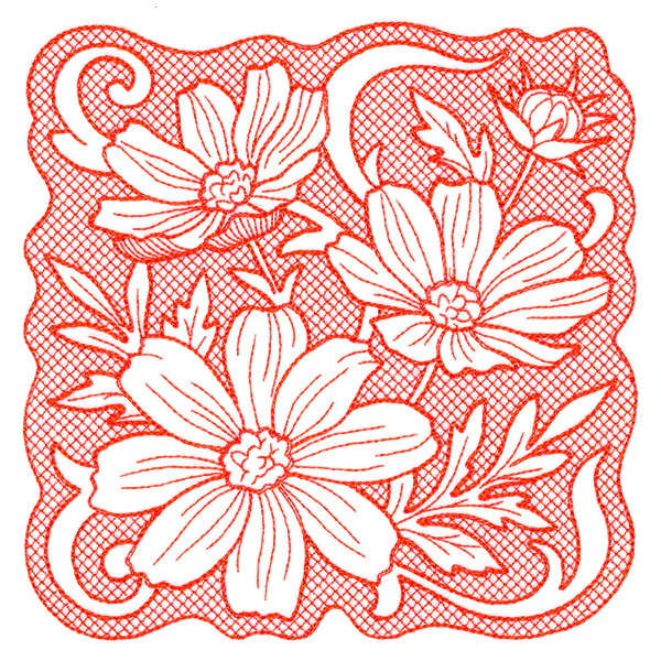 Beauty in a Stitch - Cosmos (Trapunto) - Image 3
