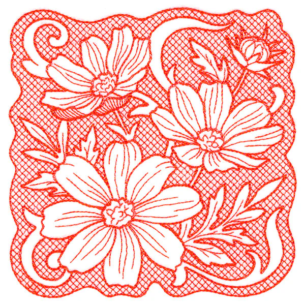 Beauty in a Stitch - Cosmos (Trapunto) - Image 4