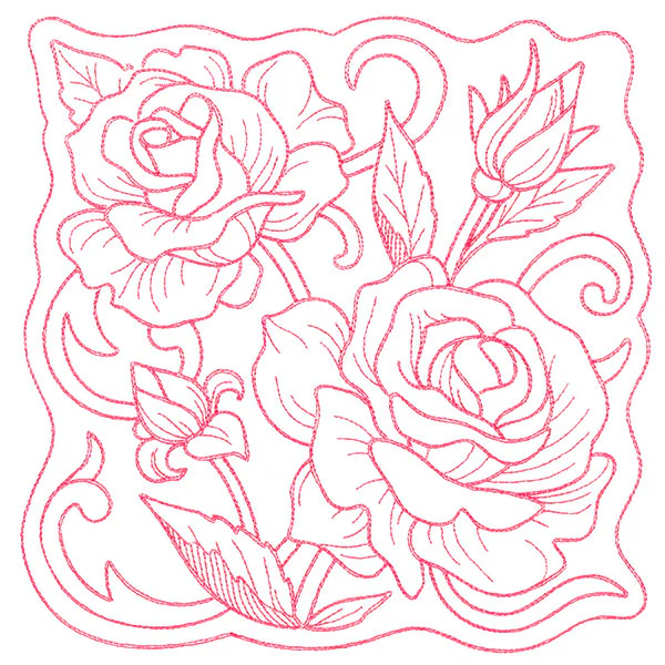 Beauty in a Stitch - Tea Rose
