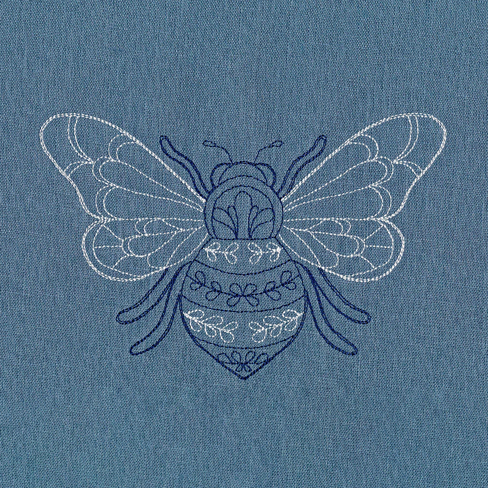 Bee and Blooms Pillow Pair - Image 7