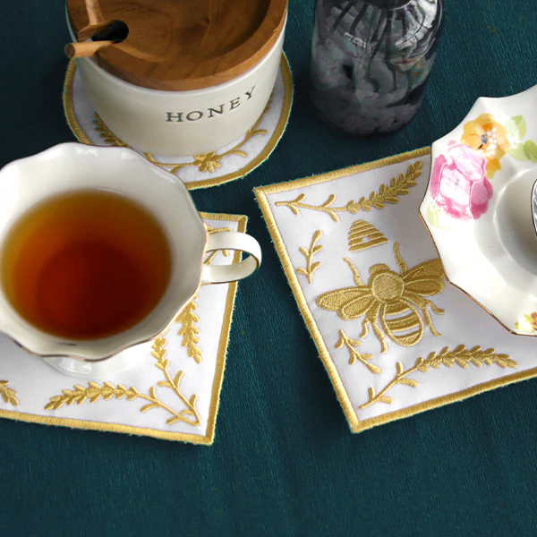Bee in the Kitchen Mug Rug (In-the-Hoop) - Image 5
