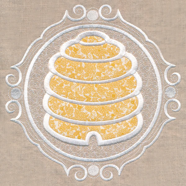 Beehive Cameo (Applique)