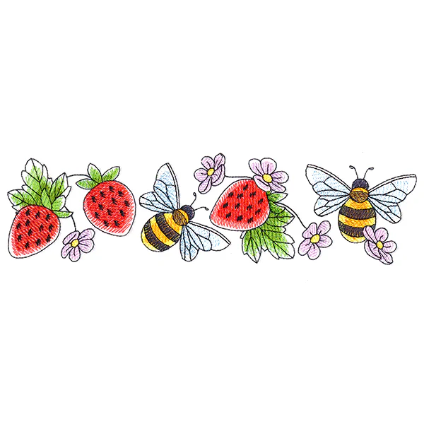 Bees & Berries Border - Image 3
