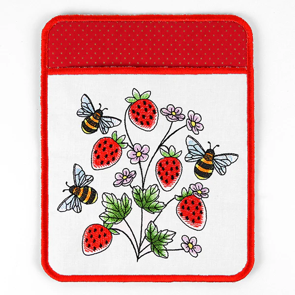 Bees & Berries Pot Holder (In-the-Hoop) - Image 8
