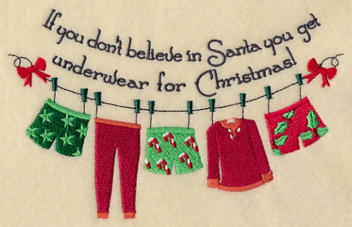 Believe in Santa Clothesline - His - Image 3