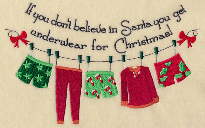 Believe in Santa Clothesline - His - Image 4