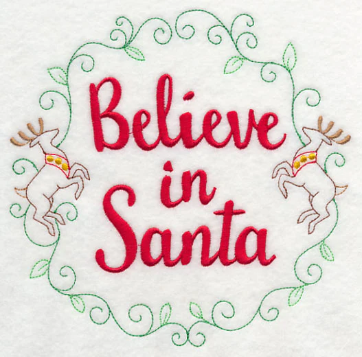 Believe in Santa Wreath - Image 2