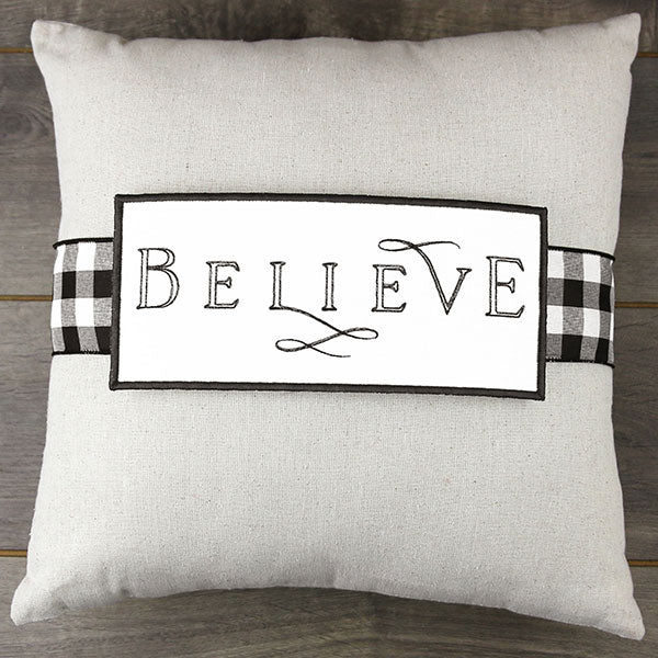Believe Pillow Wrap (In-the-Hoop) - Image 3