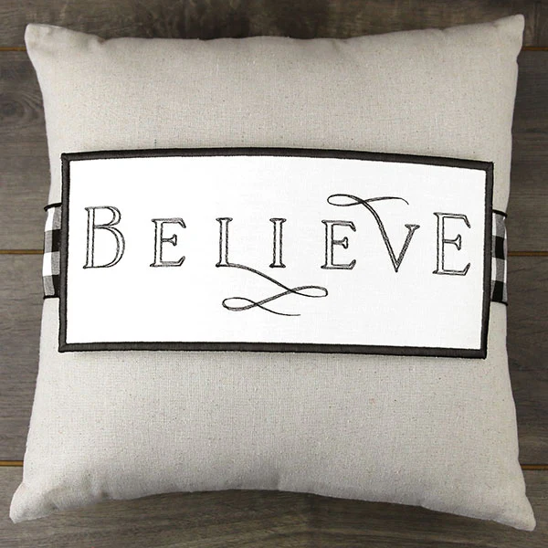 Believe Pillow Wrap (In-the-Hoop) - Image 7