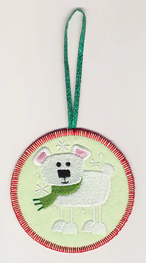 Bennie Bear Ornament (In-the-Hoop)