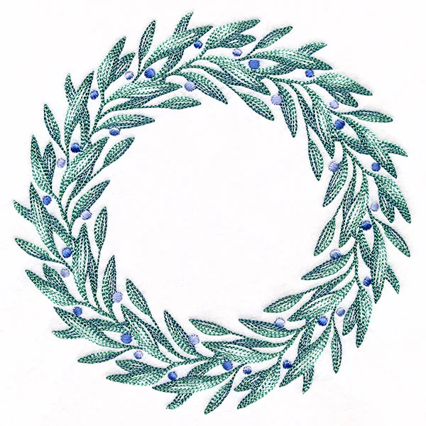 Berries and Frost Winter Wreath - Image 2