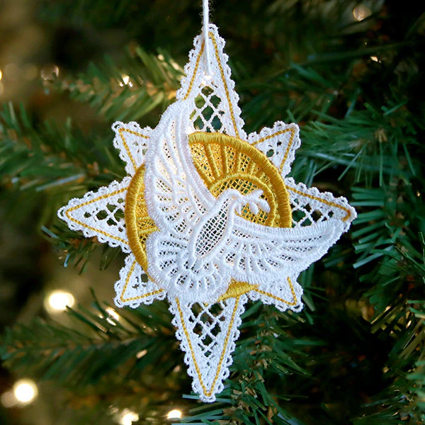 Bethlehem Star & Dove (Lace) - Image 2