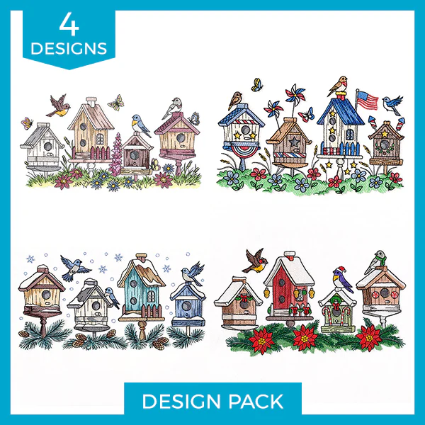 Birdhouse Block Party Border Design Pack - Image 3