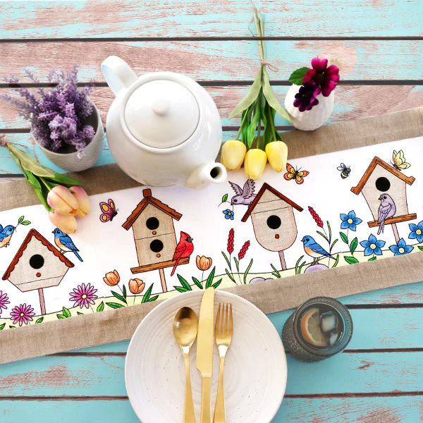 Birdhouse Block Party Build-A-Scene Square 2 (Applique) - Image 3