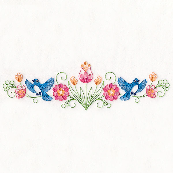 Birdies and Wildflower Border - Image 2