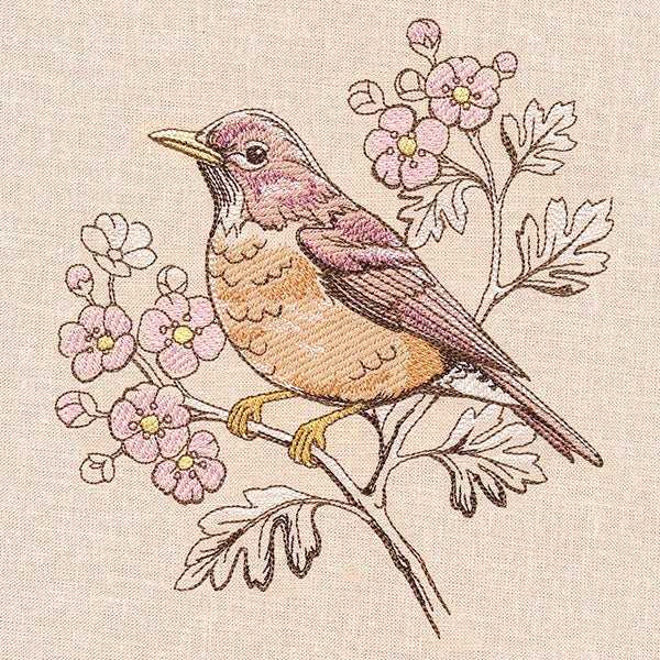 Birds and Blooms - Robin - Image 3