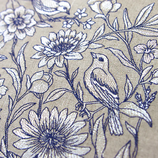 Birds and Blooms Tapestry Square - Image 8