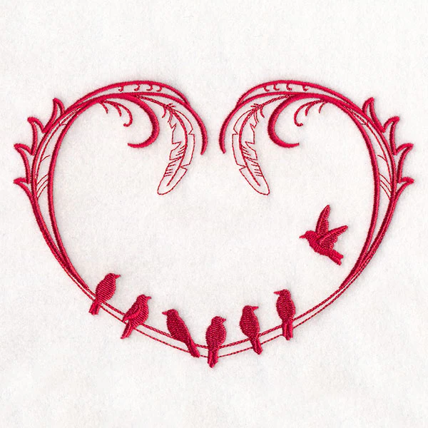 Birds on a Wire Heart - Image 9