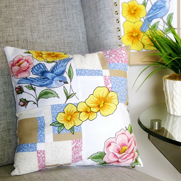 Birdwatching & Dreaming - Pink Flower 1 (Heirloom Applique) - Image 4
