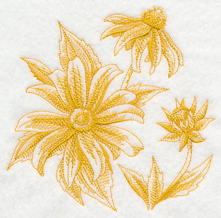 Black-Eyed Susan Botanical (Toile) - Image 3