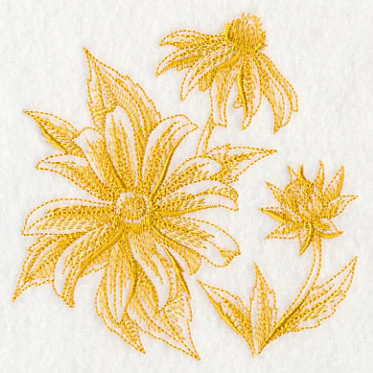 Black-Eyed Susan Botanical (Toile) - Image 4