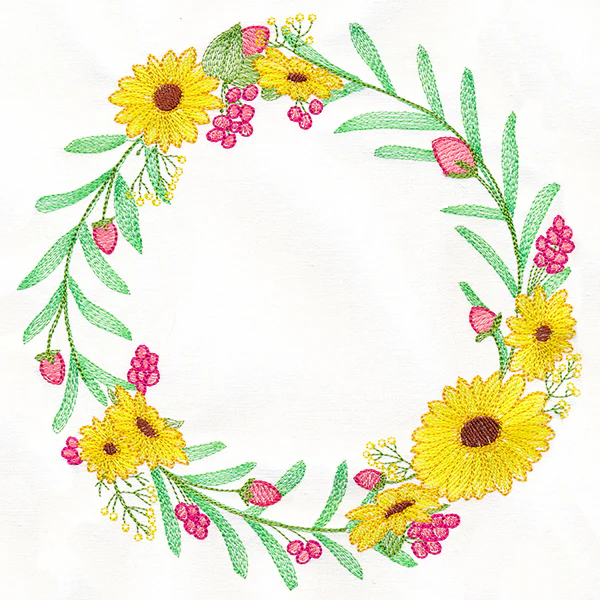 Black-Eyed Susan Botanical Wreath - Image 13