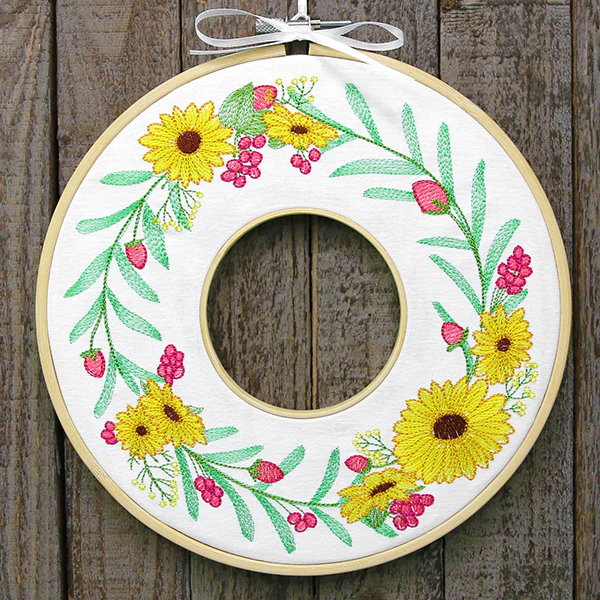 Black-Eyed Susan Botanical Wreath - Image 2