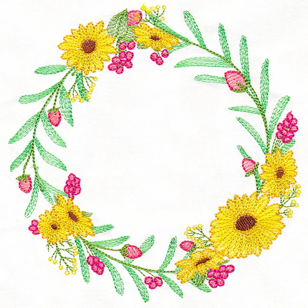 Black-Eyed Susan Botanical Wreath - Image 7