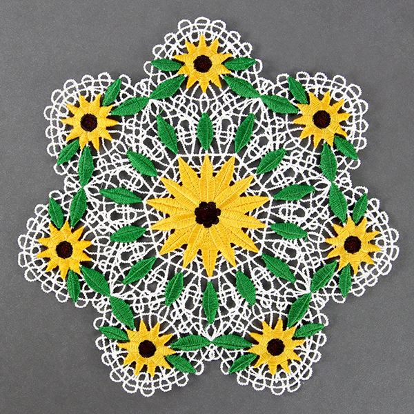 Black Eyed Susan Doily (Battenburg Lace) - Image 11