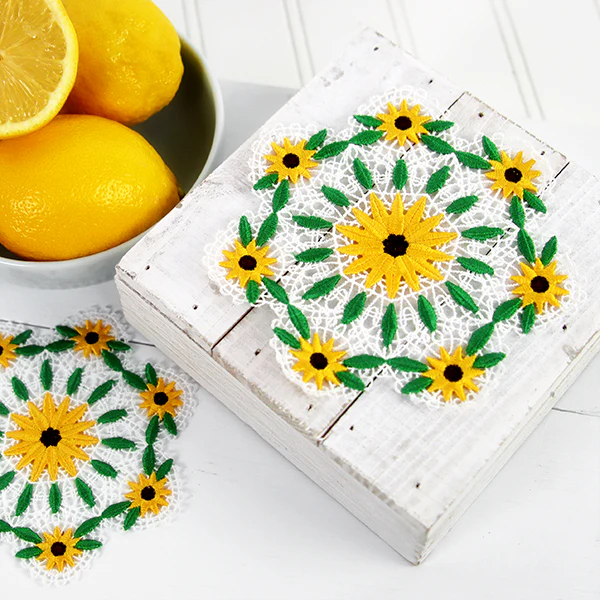 Black Eyed Susan Doily (Battenburg Lace) - Image 12