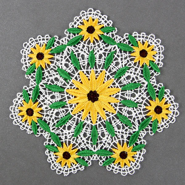 Black Eyed Susan Doily (Battenburg Lace) - Image 7