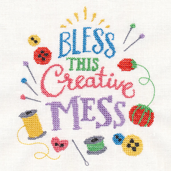 Bless This Creative Mess (Cross Stitch) - Image 3