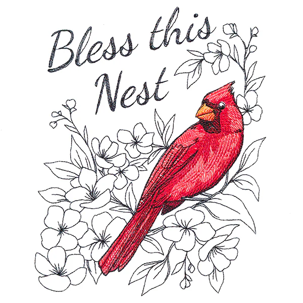 Bless This Nest Cardinal - Image 2