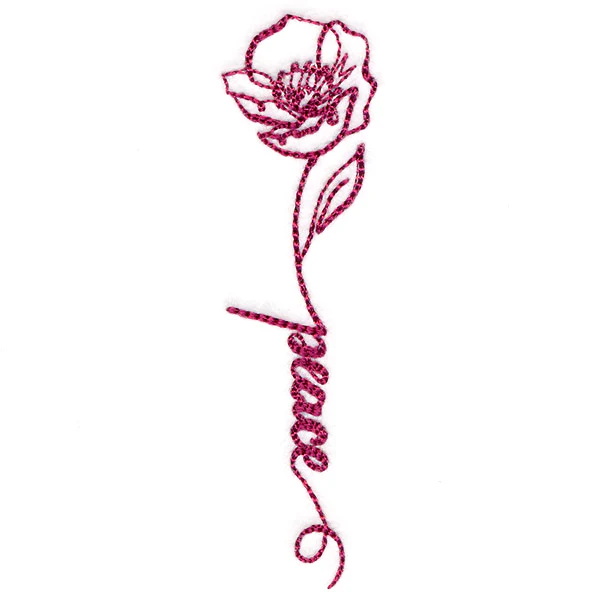 Blessed Calligraphy in Bloom - Poppy - Image 5