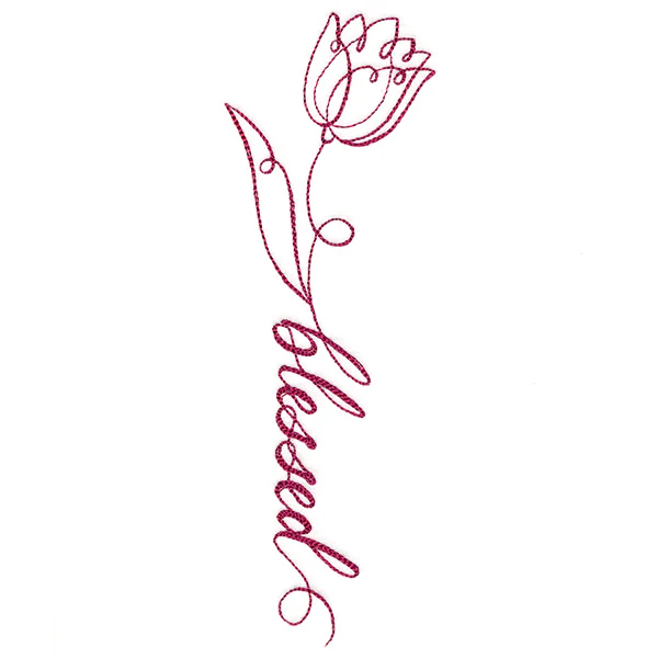 Blessed Calligraphy in Bloom - Tulip - Image 3