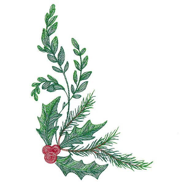 Blessed Christmas Botanicals Corner - Image 2