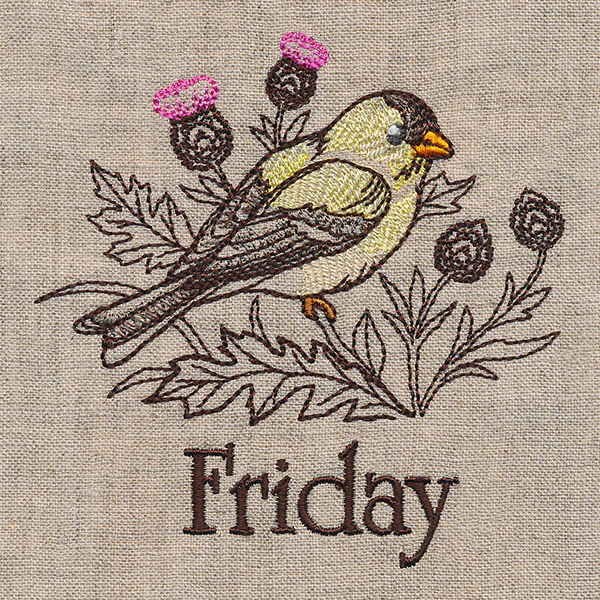 Blessed Friday - Goldfinch and Thistle - Image 2