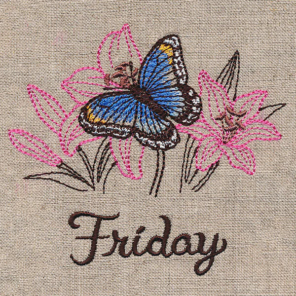 Blessed Friday - Red-Spotted Purple & Lily - Image 2