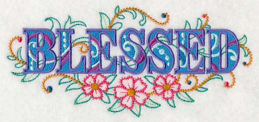 Blessed with Vintage Flower Fade - Image 4