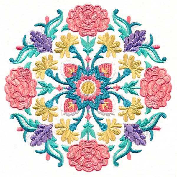 Blissful Floral Medallion