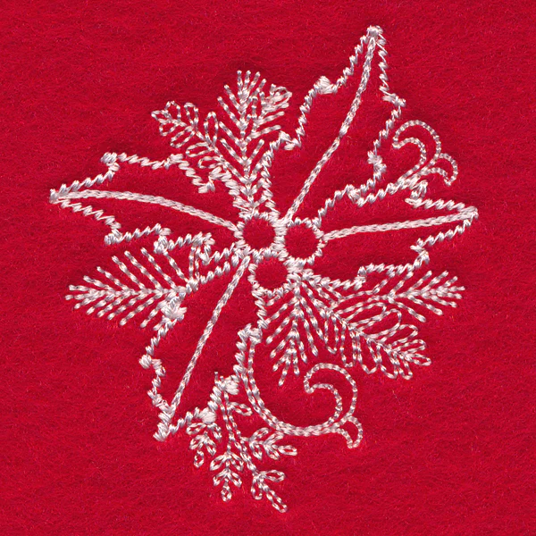 Blissful Holly and Berries (Whitework) - Image 4