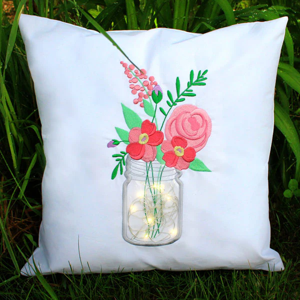 Blissful Petal Party Mason Jar (Vinyl Applique) - Image 10