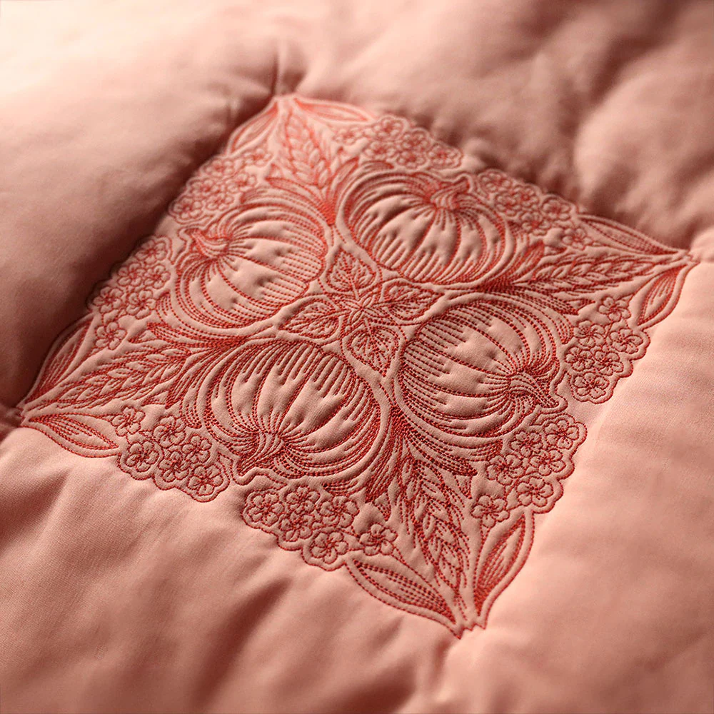 Blissful Pumpkin Kaleidoscope Square - Image 5