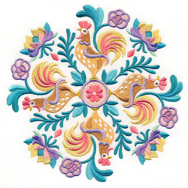 Blissful Rooster Medallion - Image 2