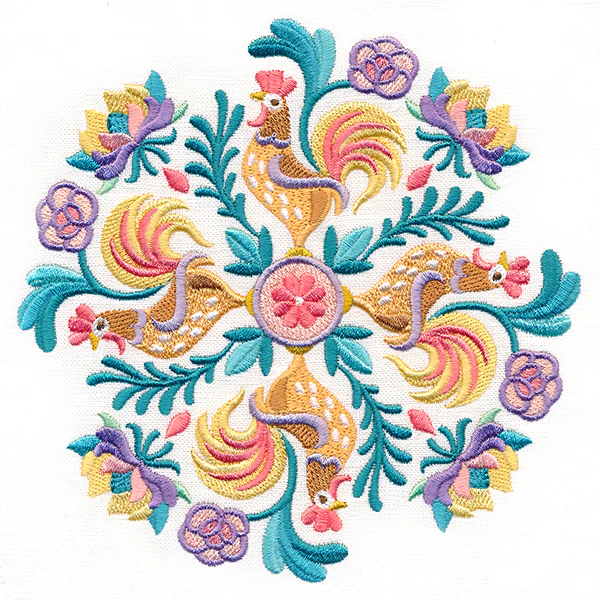 Blissful Rooster Medallion - Image 3