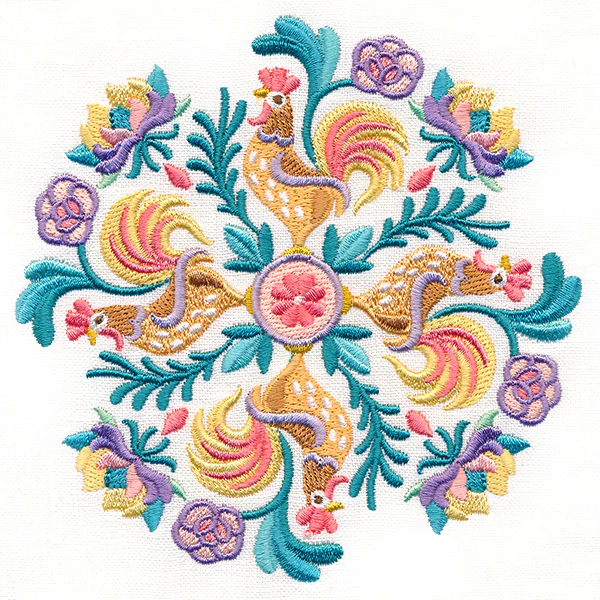 Blissful Rooster Medallion - Image 4