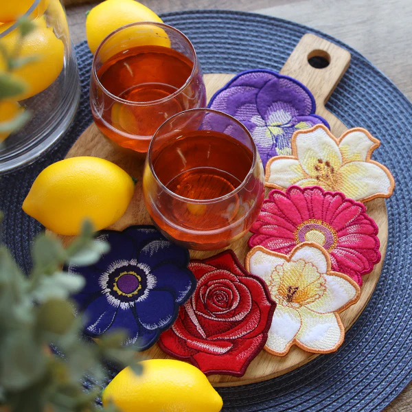Bloom Coasters (In-the-Hoop) Design Pack - Image 4